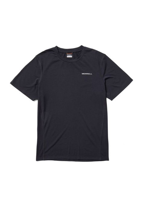 Polera Manga Corta Hombre Tencel Negro-0