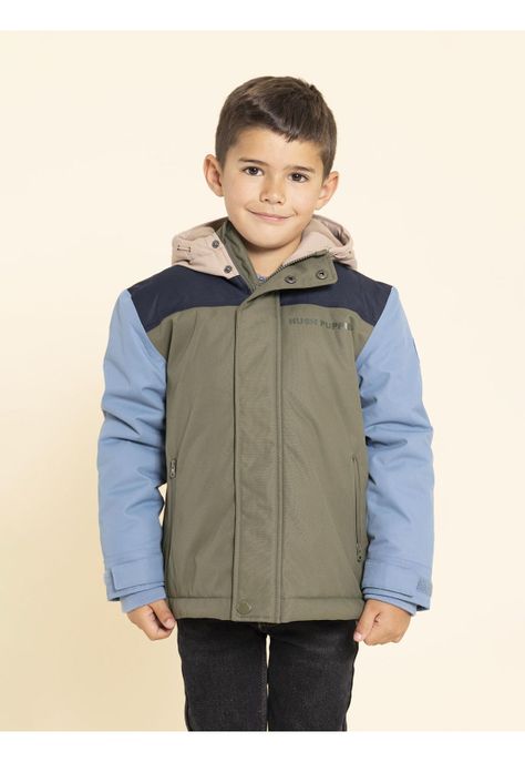 Parka Waterproof Silvestre Niño Verde-1