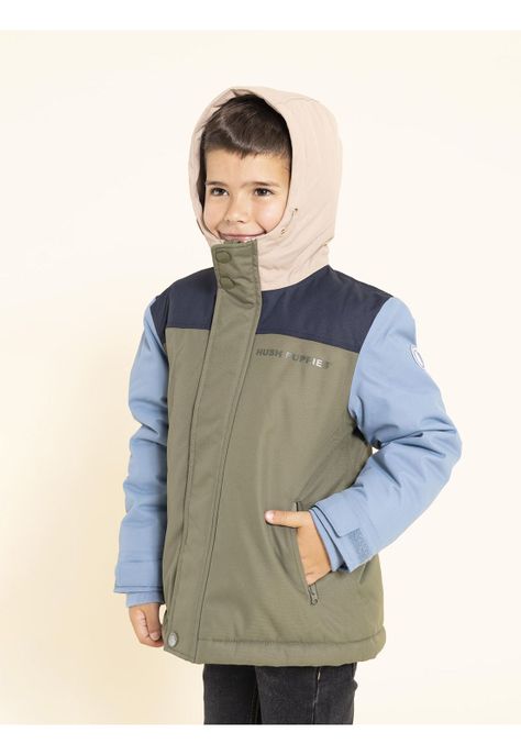 Parka Waterproof Silvestre Niño Verde-4