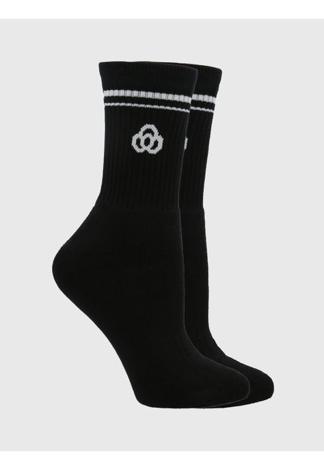 Calcetines Mujer Half Crew Negro-0