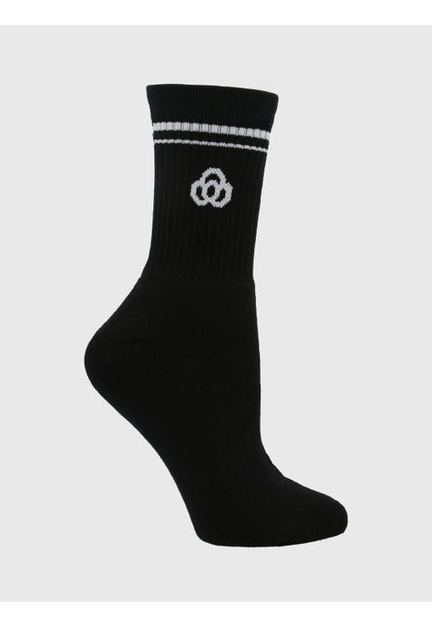 Calcetines Mujer Half Crew Negro-1