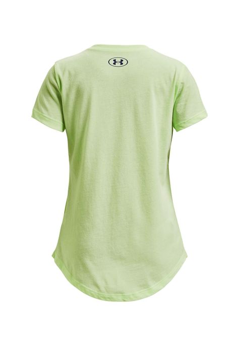 Polera manga corta UA para niña Verde-1
