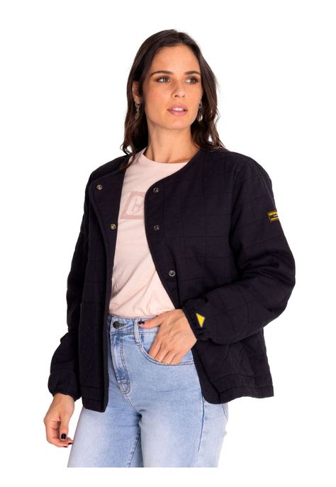 Chaqueta Mujer Heritage Lightweight Quilted Negro-1