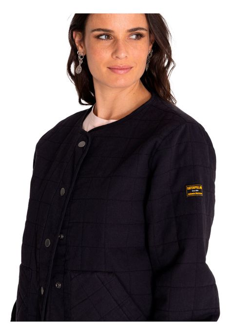 Chaqueta Mujer Heritage Lightweight Quilted Negro-4