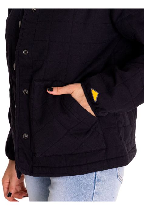 Chaqueta Mujer Heritage Lightweight Quilted Negro-5