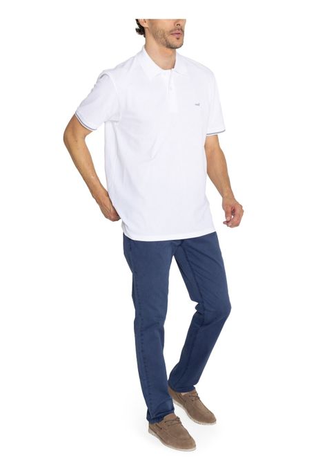 Polera Algodón Orgánico Blanco Mitchell Hombre -8