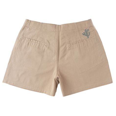 Short Elisa Niña Algodón Camel-1