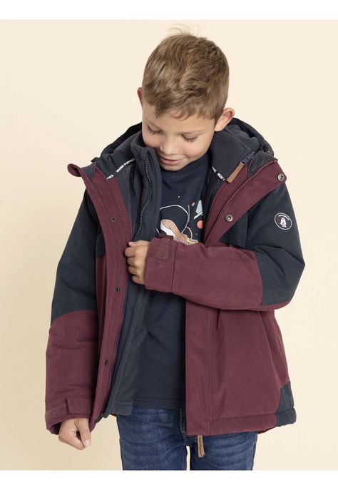 Parka Waterproof Optimus Niño Rojo-4