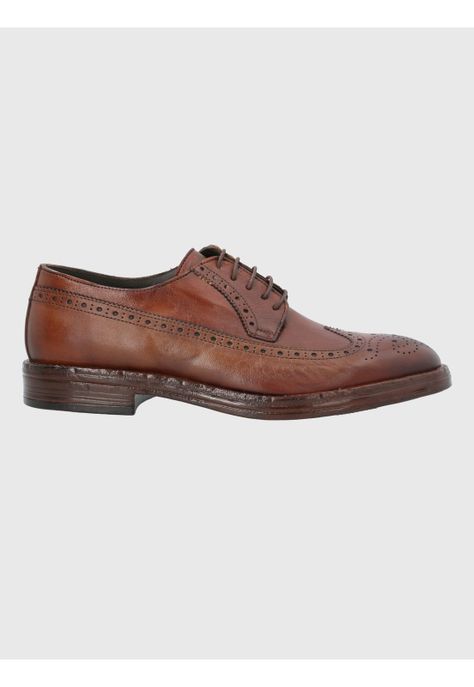 Zapato Cuero Café Hombre Paolo -1