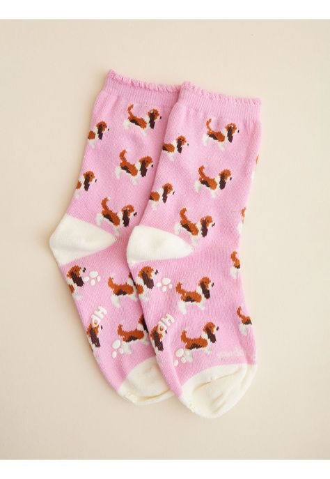 Calcetin Rosado St Basset Niña-0