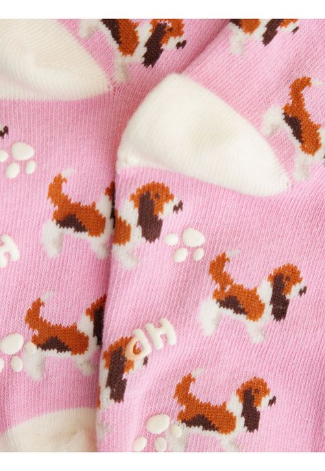 Calcetin Rosado St Basset Niña-1