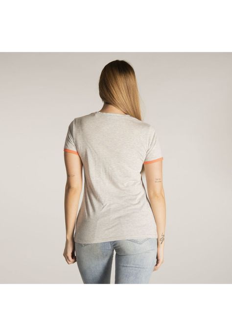 Polera M/C Mujer W Caterpillar Repeat Gris-2