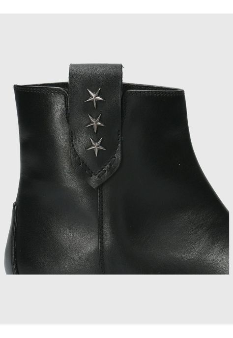 Botin Cuero Mujer Elder Negro-7