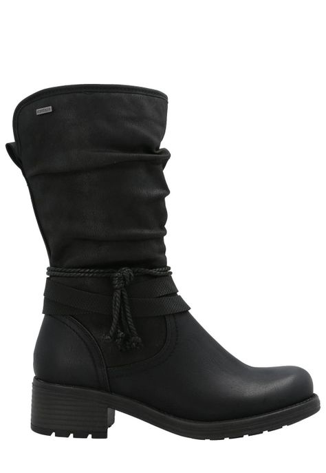 Bota Agliani Mujer Negro-1