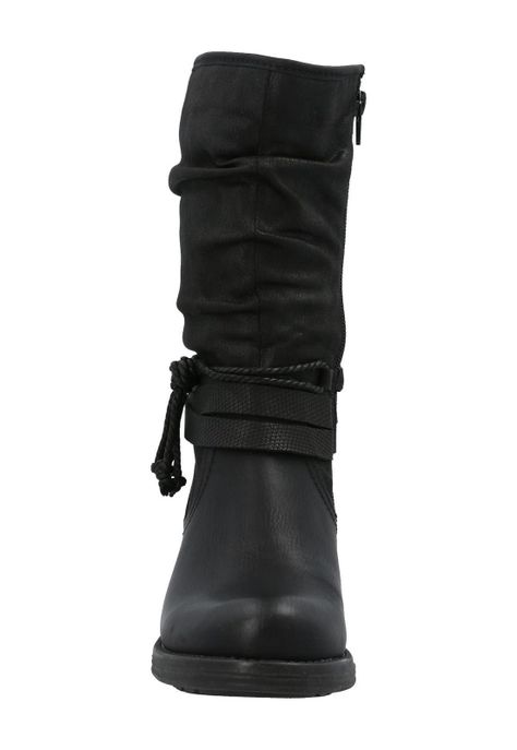 Bota Agliani Mujer Negro-3