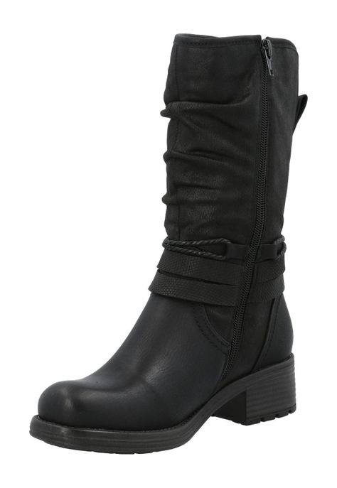Bota Agliani Mujer Negro-4