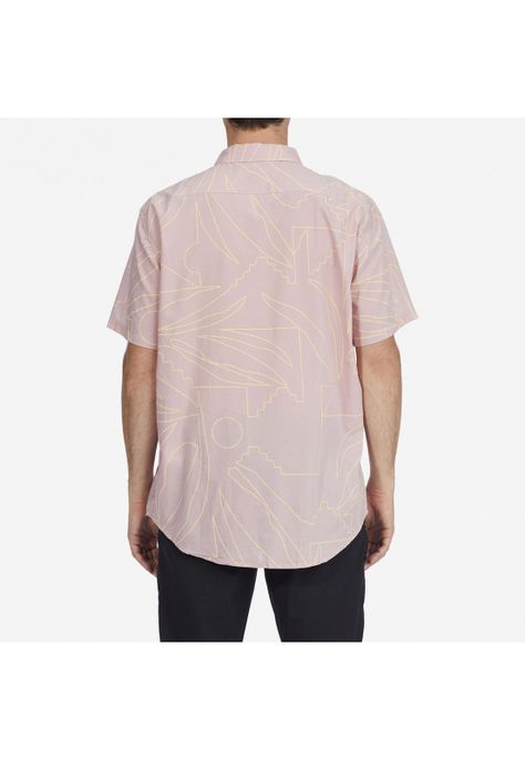 Camisa M/C Sundays Floral M Wvt Rosado Hombre-1