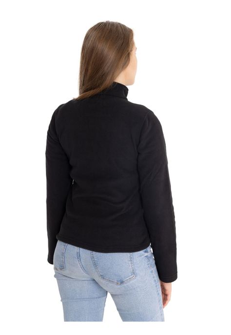 Polar Mujer Microfleece Quarter Zip Negro-1