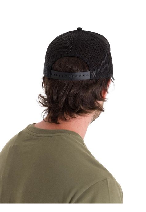 Jockey Hombre Diamond 7-Panel Mesh Back Negro-2