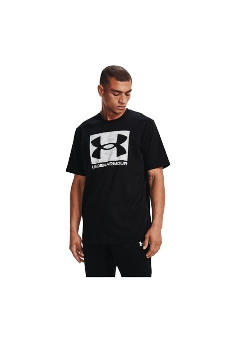 Polera manga corta ABC Camo hombre Negro-3
