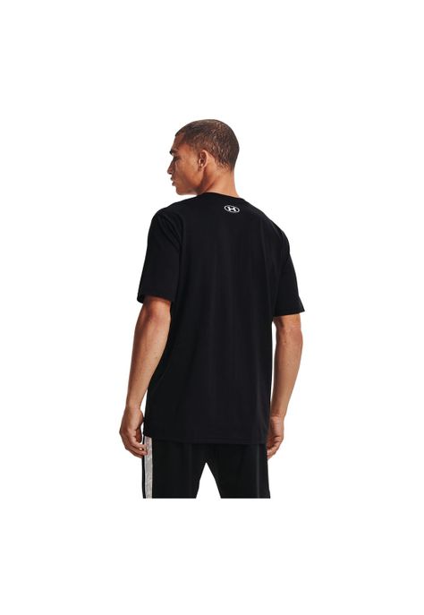 Polera manga corta ABC Camo hombre Negro-4