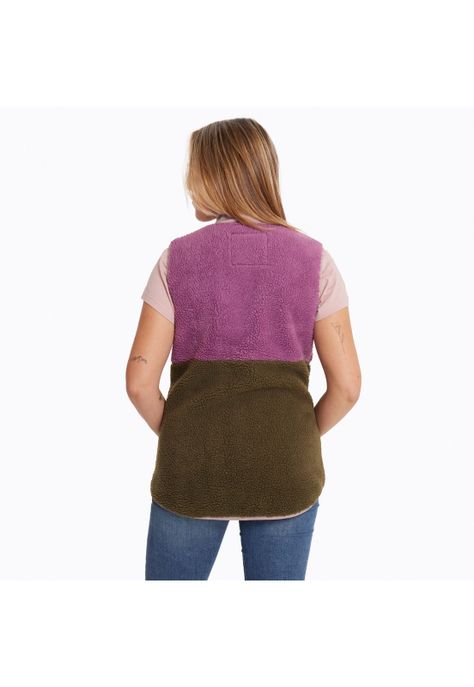 Polar Sin Mangas Mujer Trinity Sherpas Rosado-1
