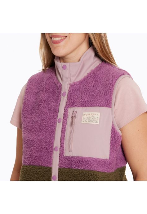 Polar Sin Mangas Mujer Trinity Sherpas Rosado-4