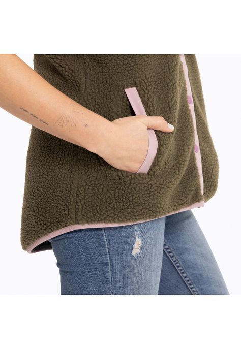 Polar Sin Mangas Mujer Trinity Sherpas Rosado-6