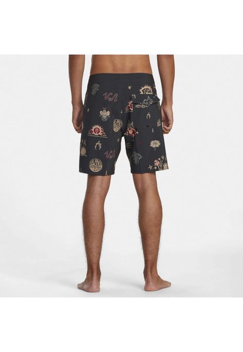Traje De Baño Vapigmentprntbdsh Negro Hombre-1