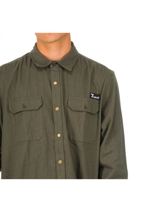 Camisa Hombre Full Clip Verde -4