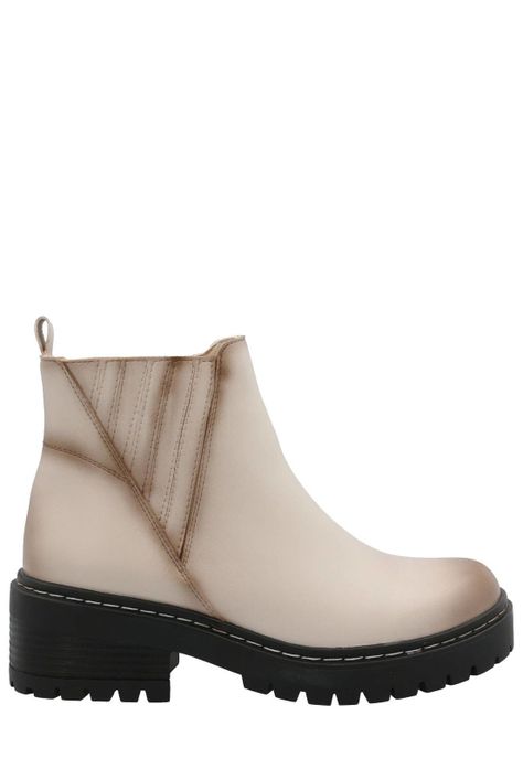 Botín Cagliari Mujer Beige-2