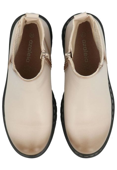 Botín Cagliari Mujer Beige-8