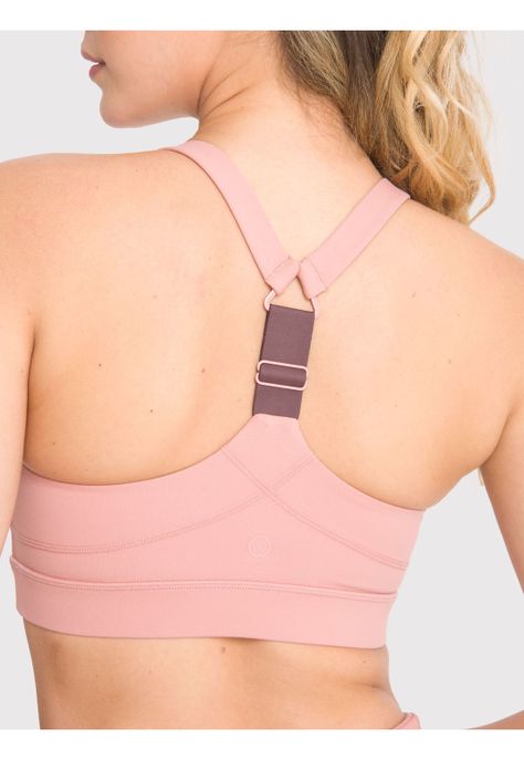 Peto deportivo Mujer Hight Support Palo Rosa-1