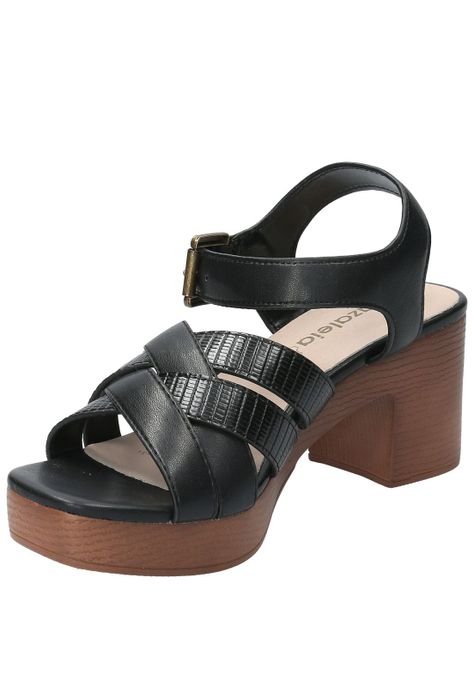 Sandalia Clara 1 Negro Mujer-4