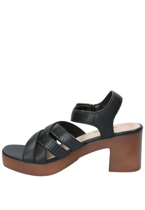 Sandalia Clara 1 Negro Mujer-5