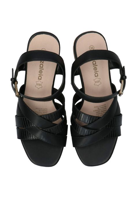 Sandalia Clara 1 Negro Mujer-7