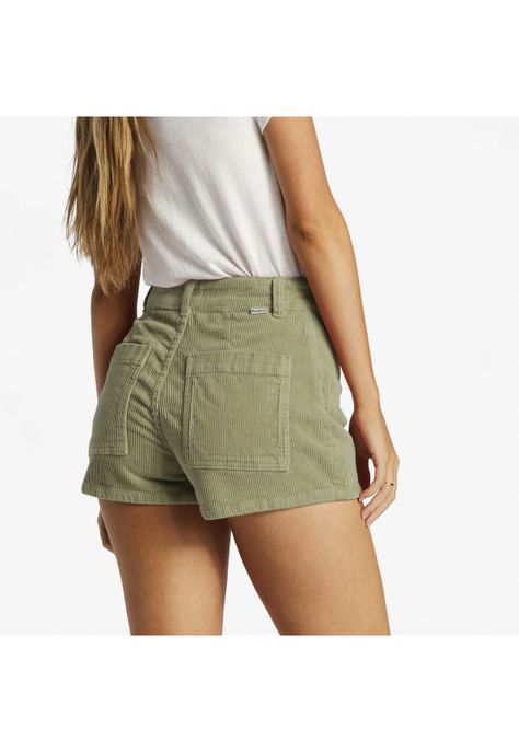 Short Free Fall Dnst Verde Mujer-4