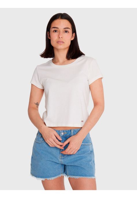 Polera Mujer Essential Crop Blanca-1