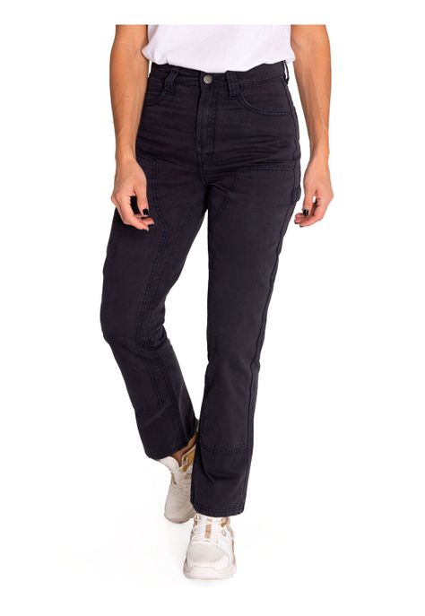 Pantalón Mujer Double Front Utility Bottom Negro-0