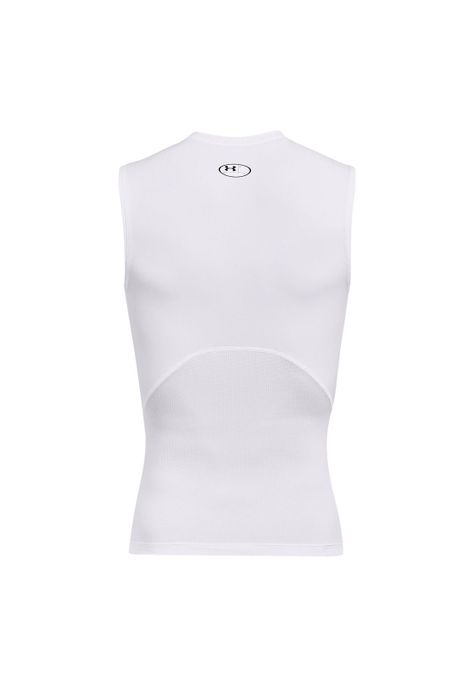 Polera sin mangas HeatGear® hombre Blanco-1