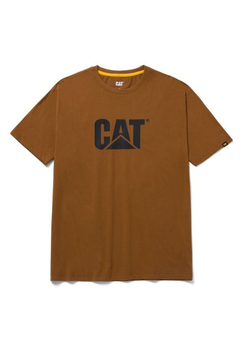 Polera Manga Corta Hombre Tm Logo Tee Bronce-0