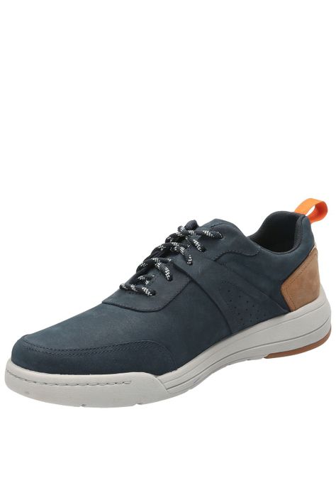 Zapatilla Cuero Hombre Molt Azul-4