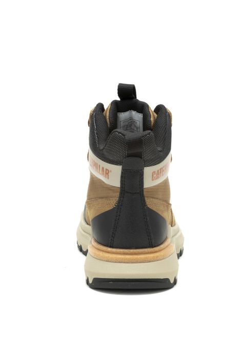 Zapatilla Con Caña Mujer Colorado Sneaker Beige-5