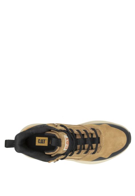 Zapatilla Con Caña Mujer Colorado Sneaker Beige-6