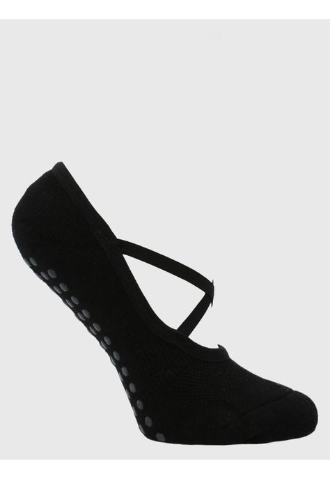 Calcetin Mujer Strappy Grip Negro-0