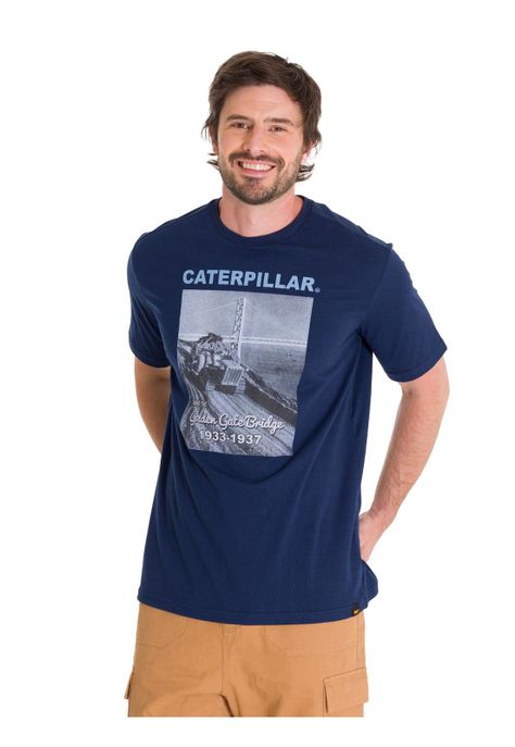 Polera Casual Projects Graphic 7 Hombre Azul Marino-0