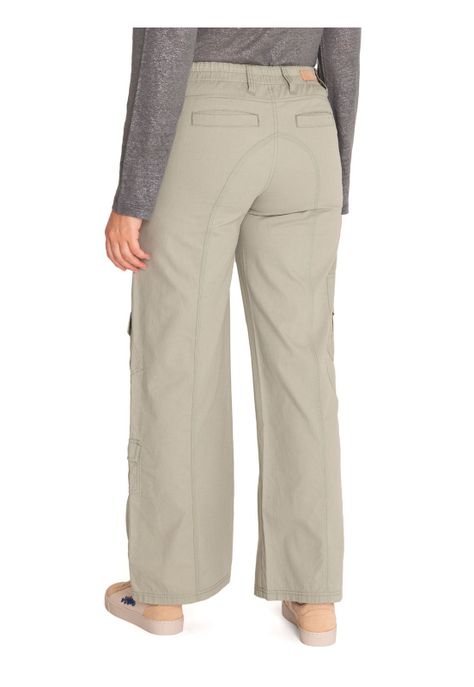 Pantalón Algodón Orgánico Mujer Adria Verde-6