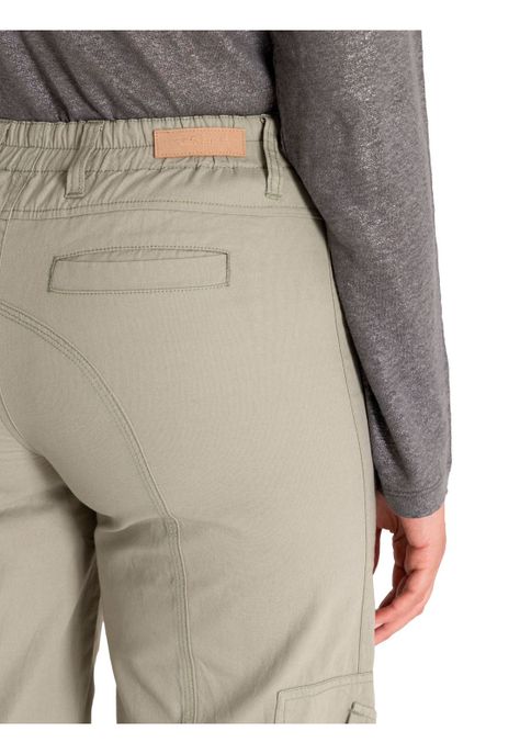 Pantalón Algodón Orgánico Mujer Adria Verde-8