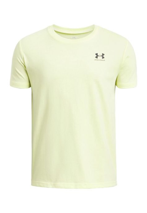 Polera Manga Corta Ua Sportstyle Lc Amarillo Para Niño-0