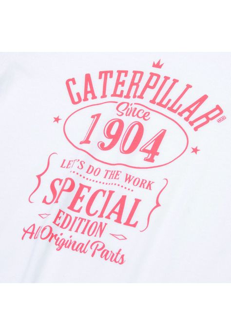 Polera manga corta Caterpillar 1904 Gr Blanco Mujer-1